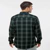 Burnside Mens Perfect Flannel Work Shirt, XL, Fire Red-Black, X-Large view 4