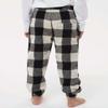 Burnside Youth Flannel Joggers, XS, Ecru-Black Buffalo view 4