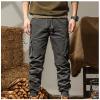 Cargo Pants for Men Stretch Casual Athletic Cotton Tactical Pants Loose Fit Sweatpants Outdoor Joggers Hiking Pants Gray view 2