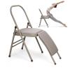 tonchean Yoga Auxiliary Chair with Lumbar Back Support Professional Thickened Foldable Balance Handstand Training Tool Abs & Core Strength Training for Seniors and AdultsGray