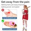 2 Pack Thumb Guard for Pro Batters, Hitter Swing Training Aid, Thumb Guard & Batting Grip Baseball Accessories, Reduce Bat Sting - Pink view 2