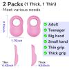2 Pack Thumb Guard for Pro Batters, Hitter Swing Training Aid, Thumb Guard & Batting Grip Baseball Accessories, Reduce Bat Sting - Pink view 3