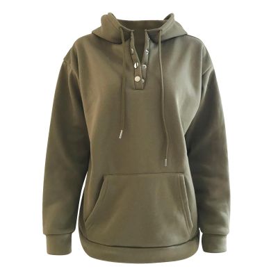 xoxingysm Mens Fleece Sweatshirt Hooded Flannel Henley Half Button Stylish Thermal Athletic Coat Winter Outdoor Jogging Hoodies Sportwear with Pocket