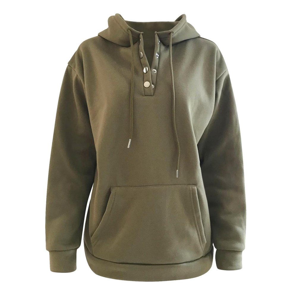 xoxingysm Mens Fleece Sweatshirt Hooded Flannel Henley Half Button Stylish Thermal Athletic Coat Winter Outdoor Jogging Hoodies Sportwear with Pocket