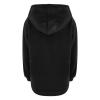 xoxingysm Mens Fleece Sweatshirt Hooded Flannel Henley Half Button Stylish Thermal Athletic Coat Winter Outdoor Jogging Hoodies Sportwear with Pocket Black view 3