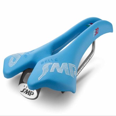 Selle SMP F30 Saddle with Carbon Rails (Light Blue)