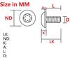 Echeson 6 Pieces T6 Torx Titanium Screws with UN 2-56 Thread Fits for Deep Carry Pocket Clip (Color : XL Sky Blue) view 3