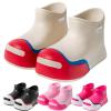 Toddler Ankle Boots Lightweight Water Proof Leather Short Rain Boots Adorable Rubber Comfy (Watermelon Red, 1 Big Kids) view 4