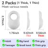 2 Pack Baseball Thumb Guard for Pro Batters, Hitter Training Aid, Thumb Guard Baseball & Softball Batting Grip Baseball Accessories Baseball Training Equipment Reduce Bat Sting-White Color view 2
