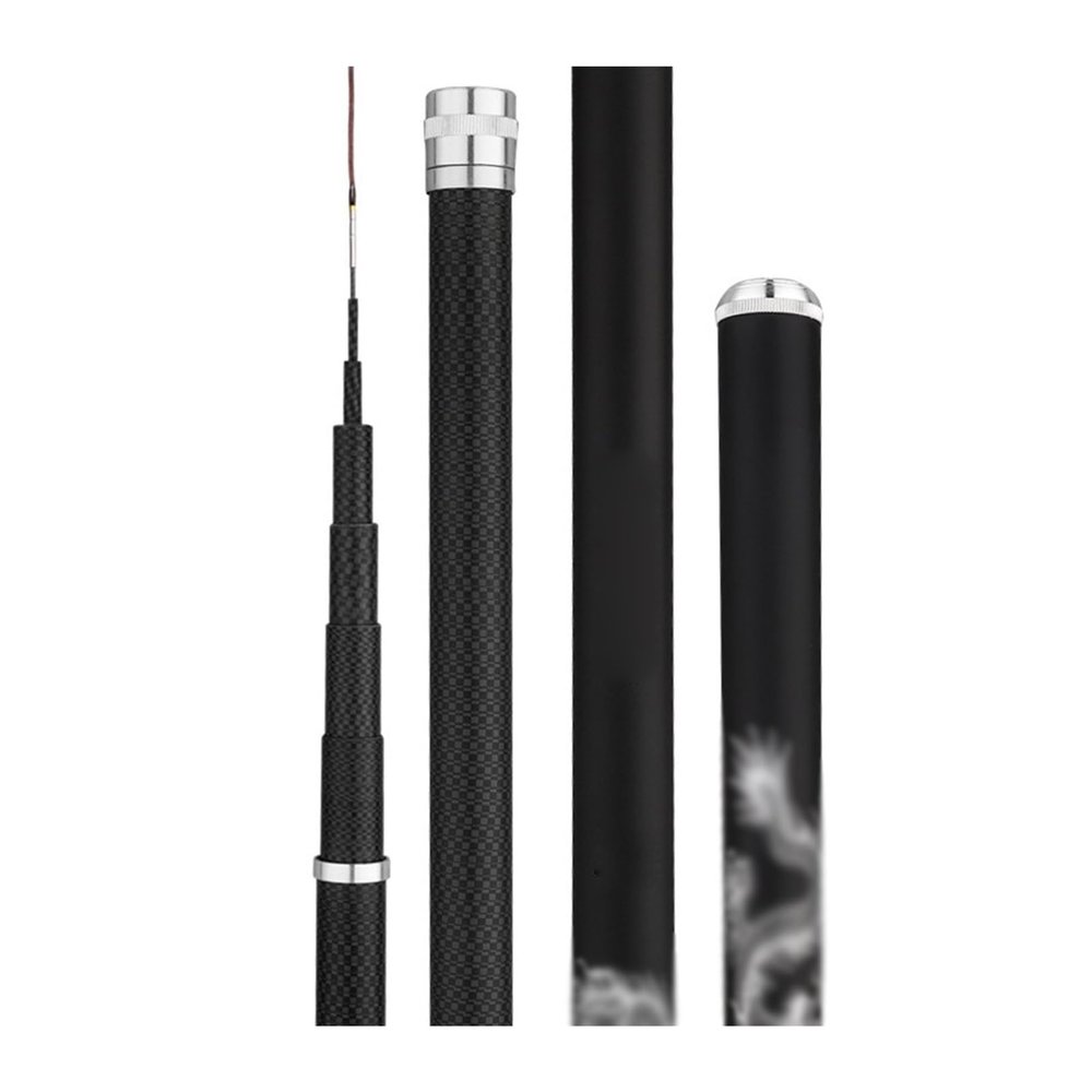 Fishing Gear Set Super Light Hard High Carbon Fiber Telescopic Hand Pole Fishing Rod Freshwater Fishing Pole (Size : 8m)