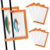 AGOOL Fishing Lure Wraps 5/10 Packs Durable Clear PVC Lure Covers Keeps Fishing Safe Easily See Lures Fishing Hook Covers Bait Storage Keeps Children, Pets and Fishermen Safe from Sharp Hook view 1