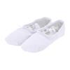 Toddler Ballet Shoes for Girls Soft Leather Ballet Exercise Shoes No-Tie Ethnic Yoga Dance Indoor (White, 9 Toddler) view 1