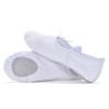 Toddler Ballet Shoes for Girls Soft Leather Ballet Exercise Shoes No-Tie Ethnic Yoga Dance Indoor (White, 9 Toddler) view 2