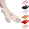 Toddler Ballet Shoes for Girls Soft Leather Ballet Exercise Shoes No-Tie Ethnic Yoga Dance Indoor (White, 9 Toddler) view 3