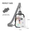 LATMAP DOUBLE ZIP Clear bags Stadium Approved Crossbody Sling Bag Fanny Pack Purses for Women Men Belt bag for Stadium Events Black view 3