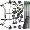 ZSHJGJR Compound Bow Kit,Hunting&Targeting,Compound Bow and Arrow Set,Draw Weight 35-70lbs Adjustable,Draw Length 16-30",up to IBO 320FPS,Package with Archery Hunting Accessories (Forest Camo) view 1