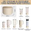 WUQID Silicone Boot Sleeve Compatible with Hydro Flask Travel Tumbler with Handle 32oz&40oz and 12-24oz Hydroflask Bottle & Stanley 20 30 40oz Tumbler, Fit 2.83-2.95in Bottom, Anti-Slip Bottle Cover view 2