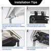 PGmoon Golf Cart Ceiling Storage Bag, Golf Cart Overhead Organizer Bag Compatible with Club Car Precedent,Tempo, Onward, Black view 2