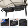 PGmoon Golf Cart Ceiling Storage Bag, Golf Cart Overhead Organizer Bag Compatible with Club Car Precedent,Tempo, Onward, Black view 4