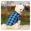 Bowtie Dog T-Shirts Classical Plaid Thin Breathable Summer Dog Clothes Compatible with Small Large Dogs Puppy Pet Cat Vest Chihuahua Yorkies (Color : Blue, Size : L) view 4