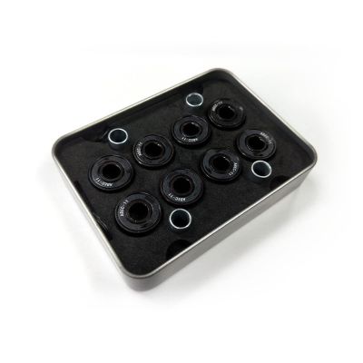 WAAZVXS WEIWEIBEIER 16pcs/2 Set Ball Ceramic Bearings with Sleeve 608 2RS Professional Roller Skating Skateboard Bearing MS2304-8