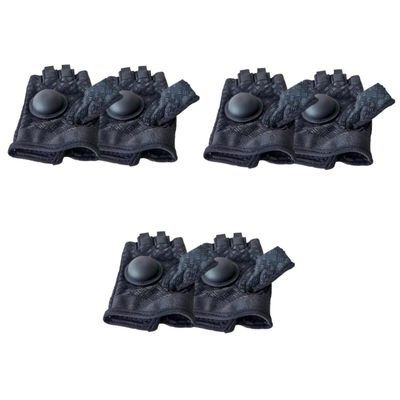 Kisangel 3pairs Volleyball Training Gloves Professional Hand Type Aid for Proper Passing Technique Breathable - Design for Teenagers Black Style