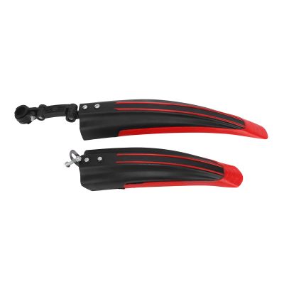 Gavigain Bike Fenders,Front Rear Mudguard Thickened Widened Mud Guard Adjustable Bike Fenders Mud Guard Set for Road Mountain Bike (Red)