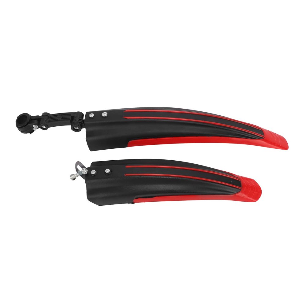 Gavigain Bike Fenders,Front Rear Mudguard Thickened Widened Mud Guard Adjustable Bike Fenders Mud Guard Set for Road Mountain Bike (Red)
