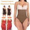 ACPLK Thong Shapewear Tummy Control Underwear for Women Butt Lifter Panties Seamless High Waist Body Shaper Brown view 3