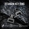 KeyUnity KA35M Titanium Swivel D Ring, KM02 Titanium Belt Clip Carabiner, KA24 Detachable Key Ring Connector & KA02 Flat Key Rings Bundle view 2