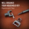 KeyUnity KA35M Titanium Swivel D Ring, KM02 Titanium Belt Clip Carabiner, KA24 Detachable Key Ring Connector & KA02 Flat Key Rings Bundle view 3