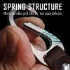KeyUnity KA35M Titanium Swivel D Ring, KM02 Titanium Belt Clip Carabiner, KA24 Detachable Key Ring Connector & KA02 Flat Key Rings Bundle view 4