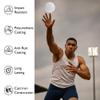 Amber Fight Gear Precision Performance 2kg/4.40lb Iron Shot Put Versatile Training and Competition Excellence with Sturdy Cast Iron Build and Durable Polyurethane Coating White view 3