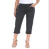 MoFiz Women's Capri Pants for Summer - Houndstooth Pull-On Stretch Straight Leg, Golf Yoga & Business Casual Dressy Work Office Cropped Pants with Pockets XL view 1