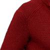 Men's Slim Knitted Button Sweater Solid Color Cardigan Plus Size Tops Casual Fashion Sweatshirt with Pockets (Large,Red) view 4