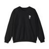 Rugged Rose: Men's Classic Crewneck with Floral Touch XL/Black view 1