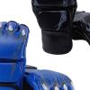 2 Pairs MMA Gloves Martial Arts Bag Gloves Boxing Fight Gloves Kickboxing Gloves for Sparring, Black and Blue view 2