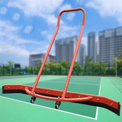 YLQFGUVWK Sports Tennis Court Rubber Broom, Aluminum Alloy Tennis Court Wiper EVA Push Water Rubber Strip Rain Shuttle Broom, Suitable for The Court (Color : Orange, Size : 135CM x92CM)