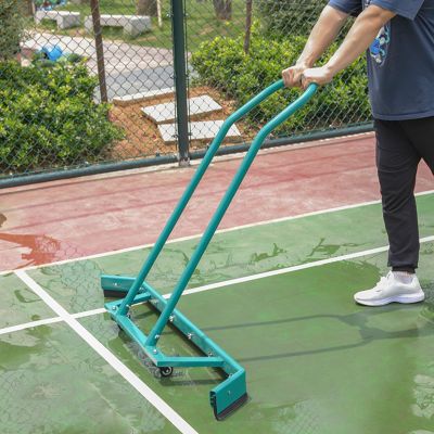 YLQFGUVWK Sports Tennis Court Rubber Broom, Aviation Aluminum Alloy Tennis Court Wiper EVA Push Water Rubber Strip Rain Shuttle Broom with Replaceable Strip