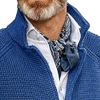 Men's Slim Knitted Button Sweater Solid Color Cardigan Plus Size Tops Casual Fashion Sweatshirt with Pockets (XX-Large,Blue 2) view 2