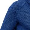 Men's Slim Knitted Button Sweater Solid Color Cardigan Plus Size Tops Casual Fashion Sweatshirt with Pockets (XX-Large,Blue 2) view 3