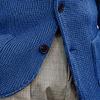 Men's Slim Knitted Button Sweater Solid Color Cardigan Plus Size Tops Casual Fashion Sweatshirt with Pockets (XX-Large,Blue 2) view 4