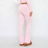 Flare Fold Over Yoga Pants for Women Bell Bottom Buttery Soft Cotton Leggings Y2k Low Rise Wide Leg Sweatpants Workout Flared Leggings Cute Stretch Skinny Flare Pants Teen Girls Y2k Clothes Streetwear view 4