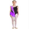 YOOJOO Girls' Sleeveless Ice Skating Dress Shiny Rhinestone Rhythmic Gymnastics Leotard Competition Figure Skating Costume G2210Purple 6 Years view 3