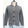 Men's Slim Knitted Button Sweater Solid Color Cardigan Plus Size Tops Casual Fashion Sweatshirt with Pockets (Medium,Grey) view 2