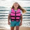 Owntop Swim Jacket Youth 50-90 lbs, Neoprene Swim Vest Kids, Lightweight, Quick-Dry, Buckles Zipper, Kayak, Swimming Training, Boating, Watersports (Fuchsia, M) view 3