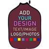 Custom Pickle Ball Paddles Cover with Your Image Photo Text or Logo, Personalized Paddles Covers Sleeves, Fits Most Rackets, 8.6 x 11.8 inch, Vermilion view 2