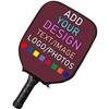 Custom Pickle Ball Paddles Cover with Your Image Photo Text or Logo, Personalized Paddles Covers Sleeves, Fits Most Rackets, 8.6 x 11.8 inch, Vermilion view 3