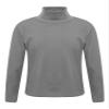 Yhong Kids Boys Girls Turtleneck Thermal Underwear Tops Basic Solid Color Long Sleeves Cotton T-Shirts Undershirts Dark Gray E 5-6 Years view 1