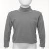 Yhong Kids Boys Girls Turtleneck Thermal Underwear Tops Basic Solid Color Long Sleeves Cotton T-Shirts Undershirts Dark Gray E 5-6 Years view 3
